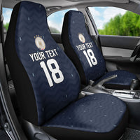 Custom Germany Football 2026 Car Seat Cover Midnight Eagle Heritage