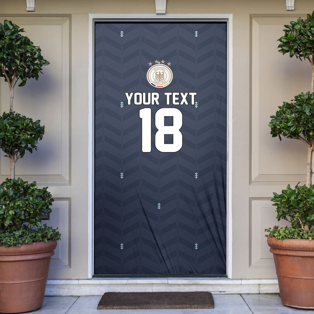 Custom Germany Football 2026 Door Cover Midnight Eagle Heritage
