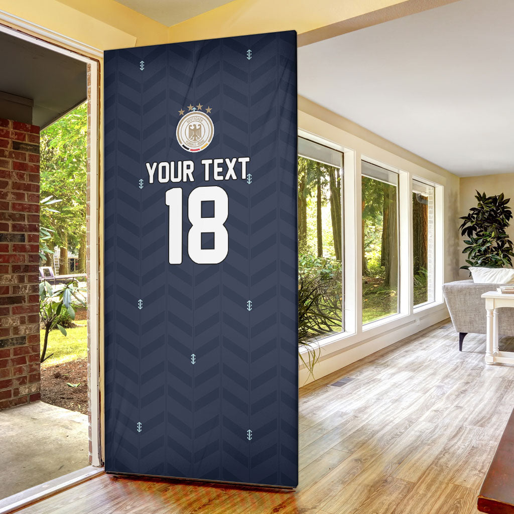 Custom Germany Football 2026 Door Cover Midnight Eagle Heritage