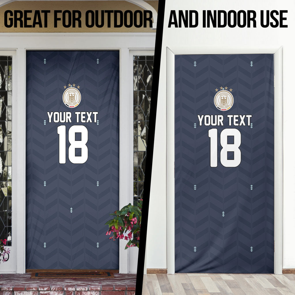 Custom Germany Football 2026 Door Cover Midnight Eagle Heritage