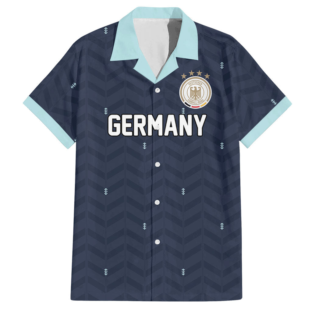 Custom Germany Football 2026 Hawaiian Shirt Midnight Eagle Heritage