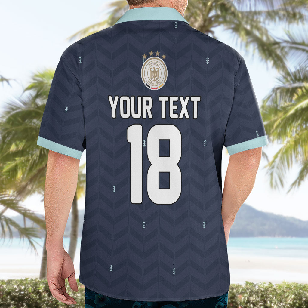 Custom Germany Football 2026 Hawaiian Shirt Midnight Eagle Heritage