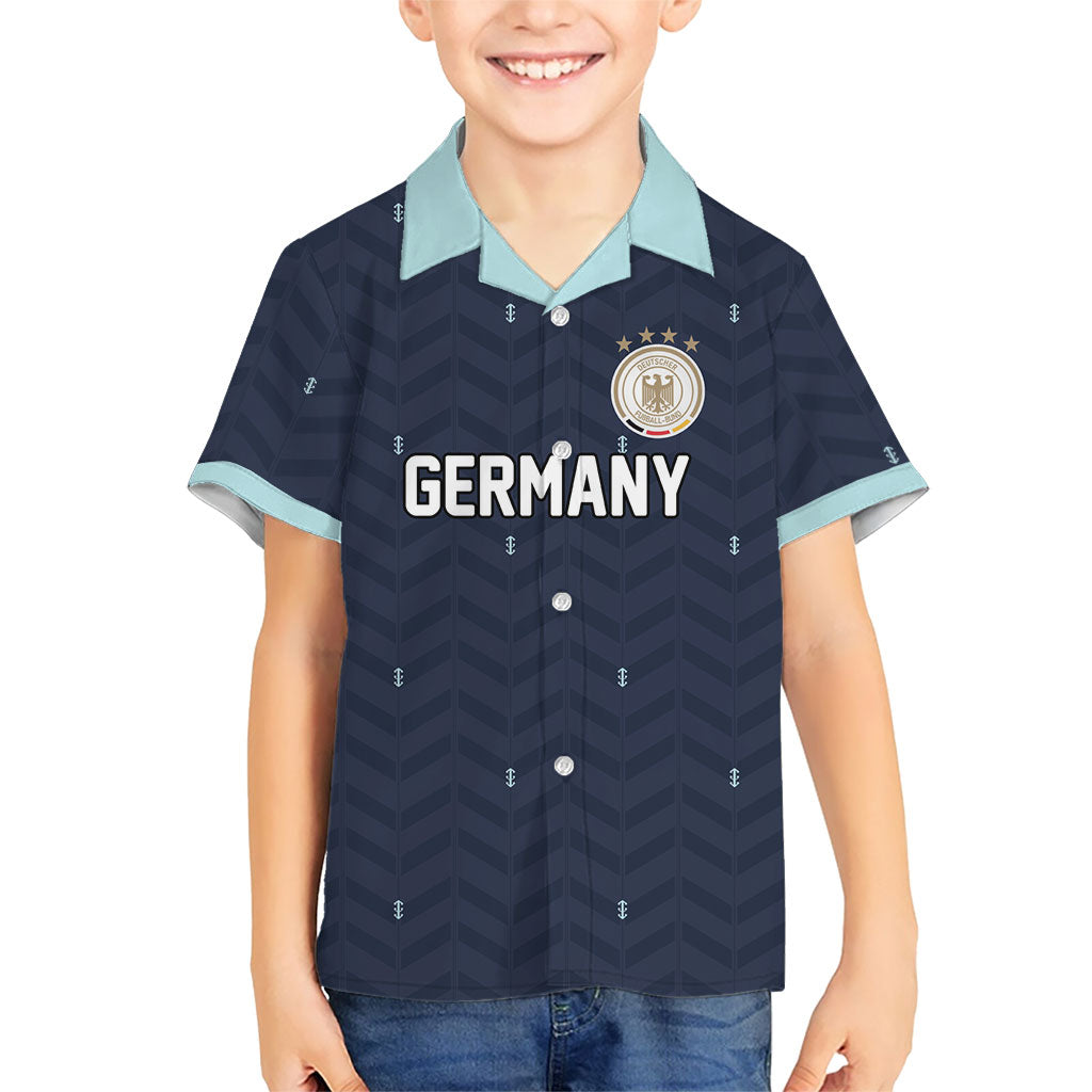 Custom Germany Football 2026 Hawaiian Shirt Midnight Eagle Heritage