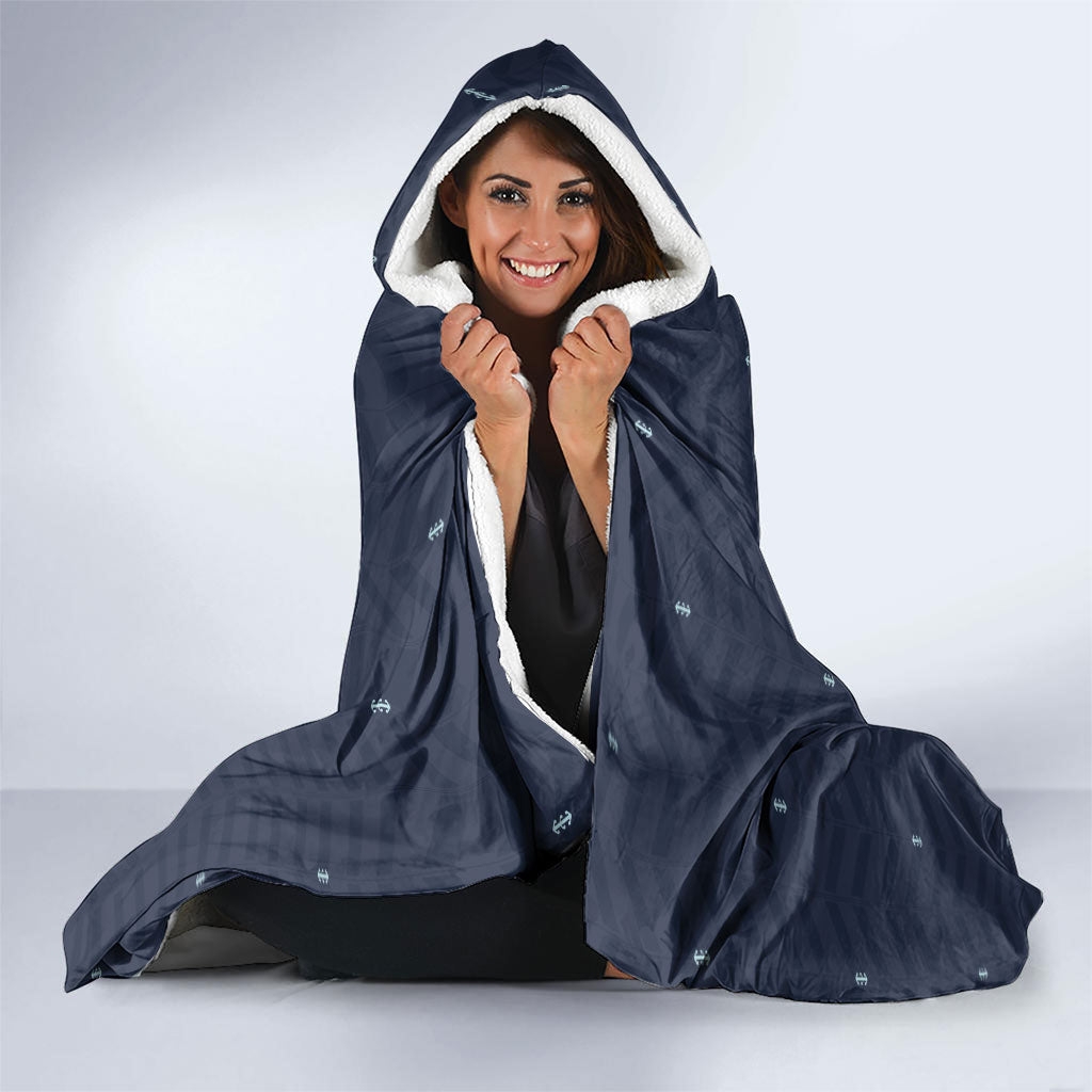 Custom Germany Football 2026 Hooded Blanket Midnight Eagle Heritage