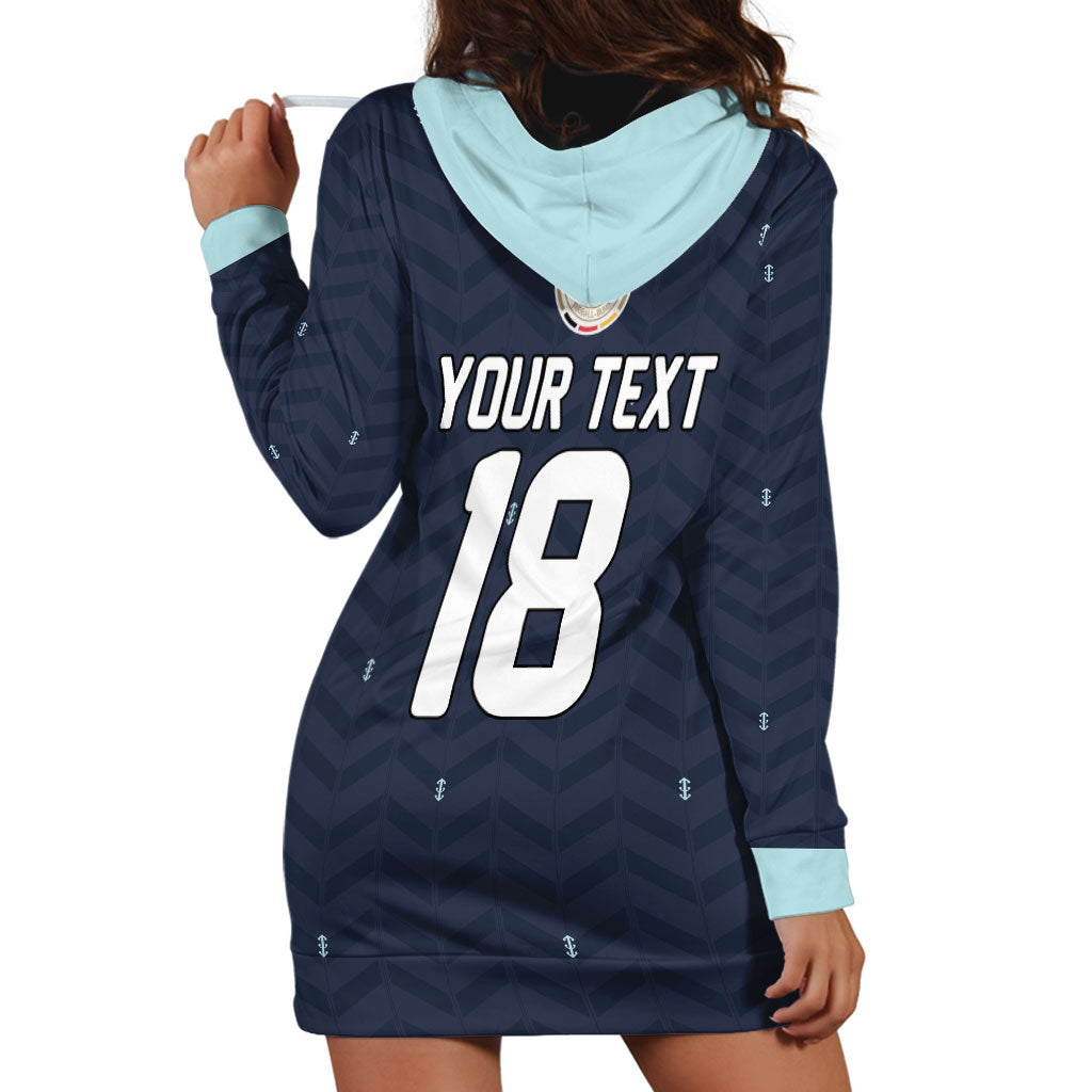 Custom Germany Football 2026 Hoodie Dress Midnight Eagle Heritage