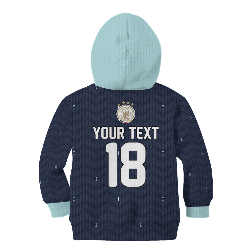 Custom Germany Football 2026 Kid Hoodie Midnight Eagle Heritage