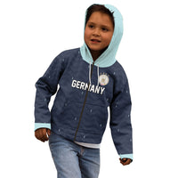Custom Germany Football 2026 Kid Hoodie Midnight Eagle Heritage