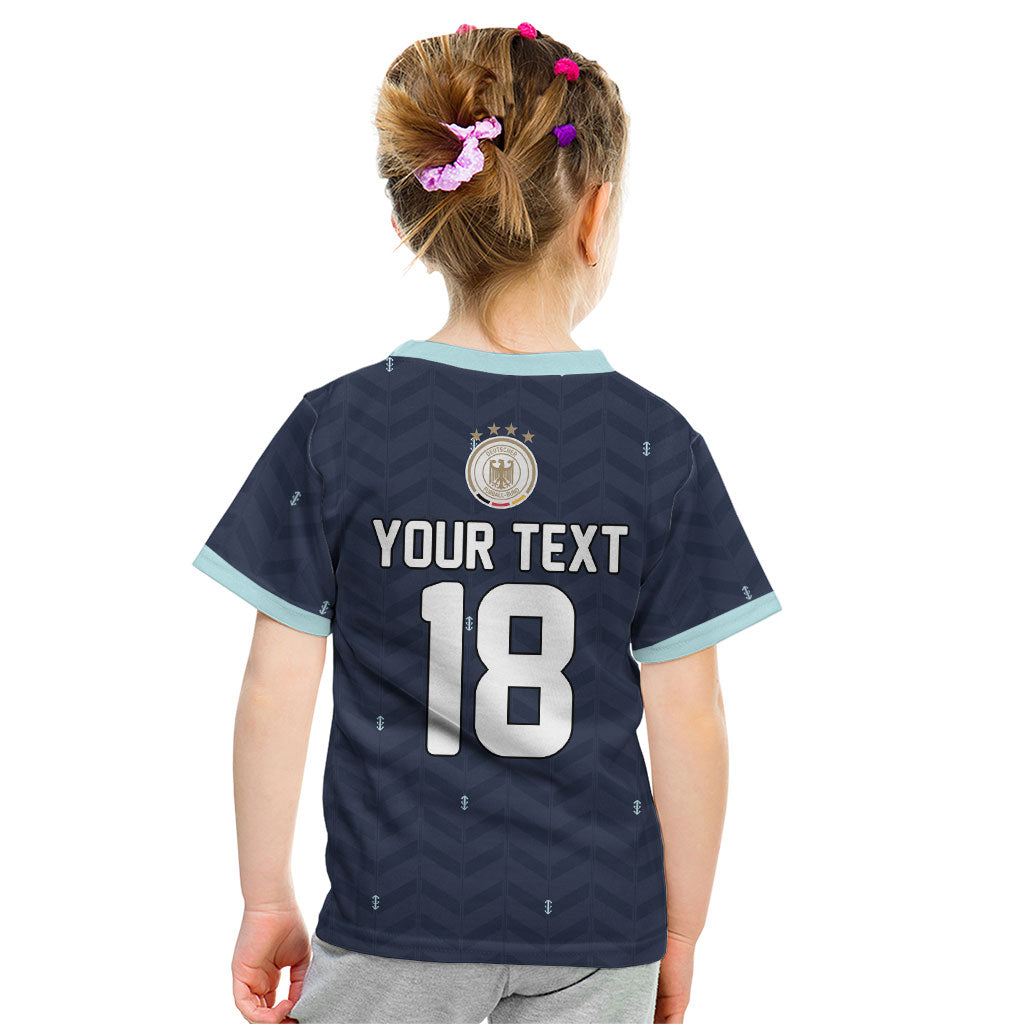 Custom Germany Football 2026 Kid T Shirt Midnight Eagle Heritage