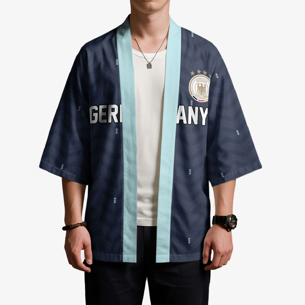 Custom Germany Football 2026 Kimono Midnight Eagle Heritage