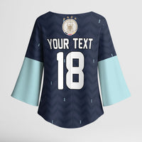 Custom Germany Football 2026 Kimono Sleeve Blouse Midnight Eagle Heritage