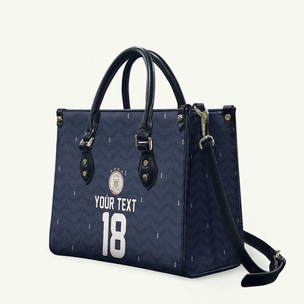 Custom Germany Football 2026 Leather Bag Midnight Eagle Heritage