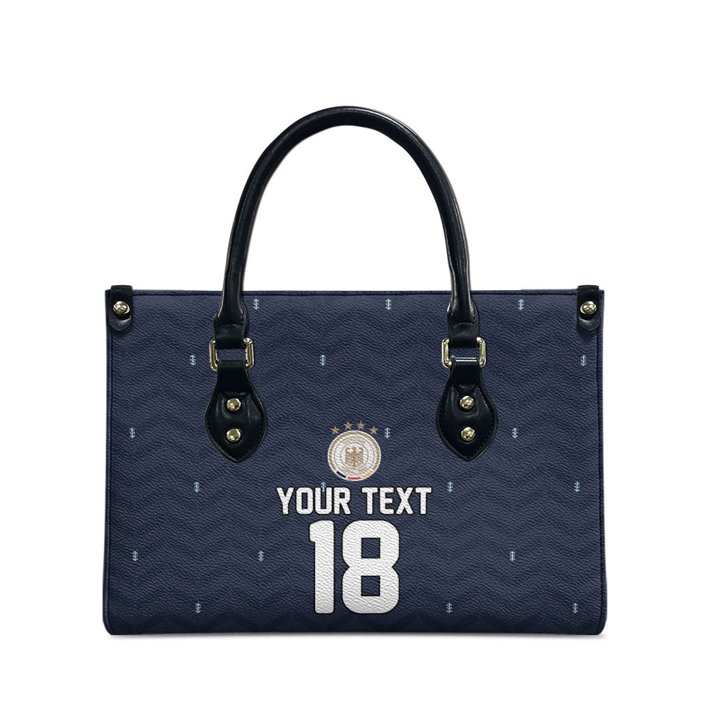 Custom Germany Football 2026 Leather Bag Midnight Eagle Heritage