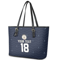 Custom Germany Football 2026 Leather Tote Bag Midnight Eagle Heritage