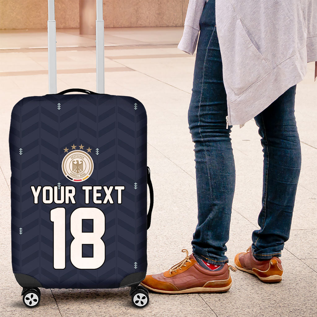 Custom Germany Football 2026 Luggage Cover Midnight Eagle Heritage