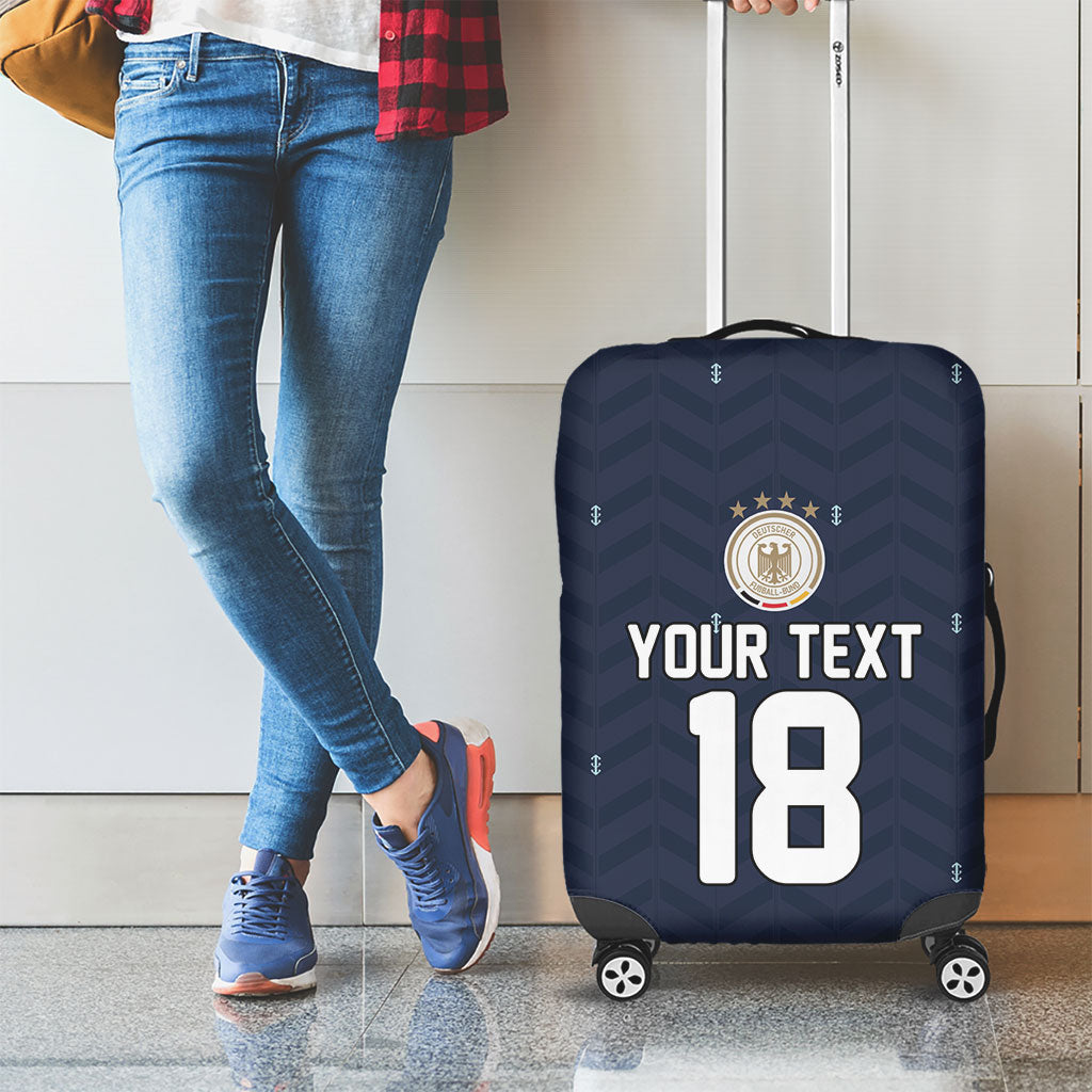 Custom Germany Football 2026 Luggage Cover Midnight Eagle Heritage