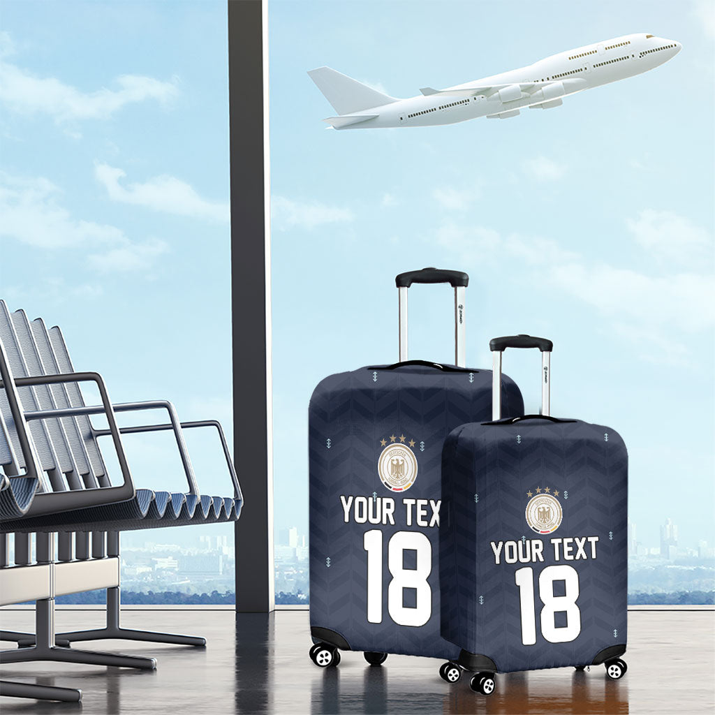 Custom Germany Football 2026 Luggage Cover Midnight Eagle Heritage