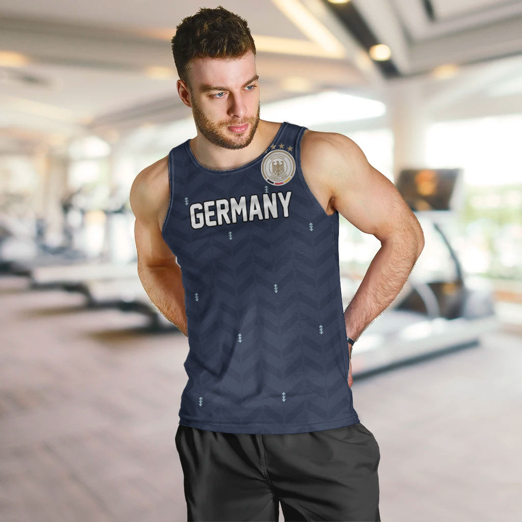 Custom Germany Football 2026 Men Tank Top Midnight Eagle Heritage