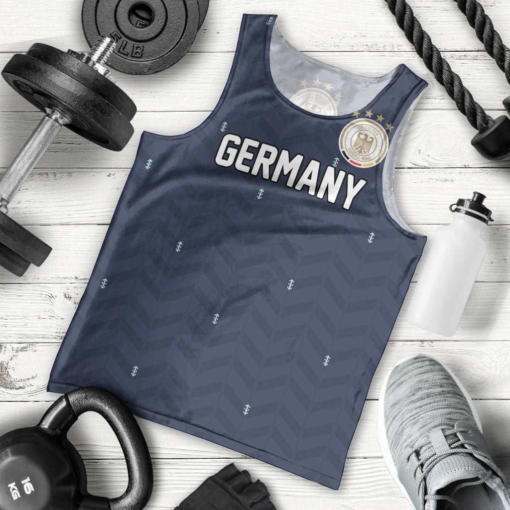Custom Germany Football 2026 Men Tank Top Midnight Eagle Heritage