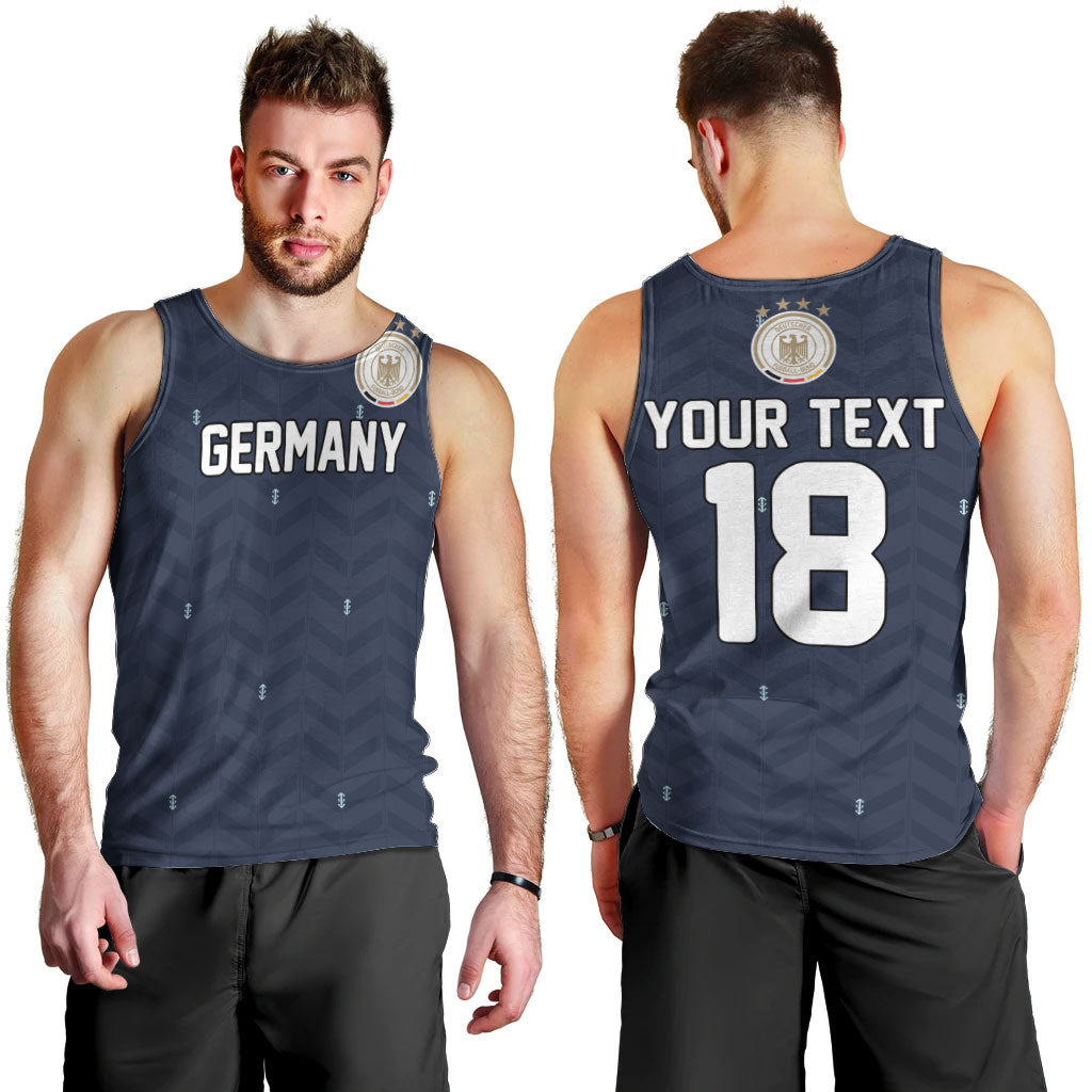 Custom Germany Football 2026 Men Tank Top Midnight Eagle Heritage