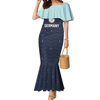 Custom Germany Football 2026 Mermaid Dress Midnight Eagle Heritage