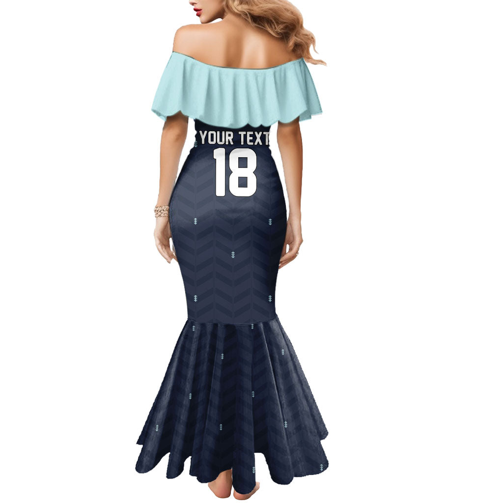 Custom Germany Football 2026 Mermaid Dress Midnight Eagle Heritage