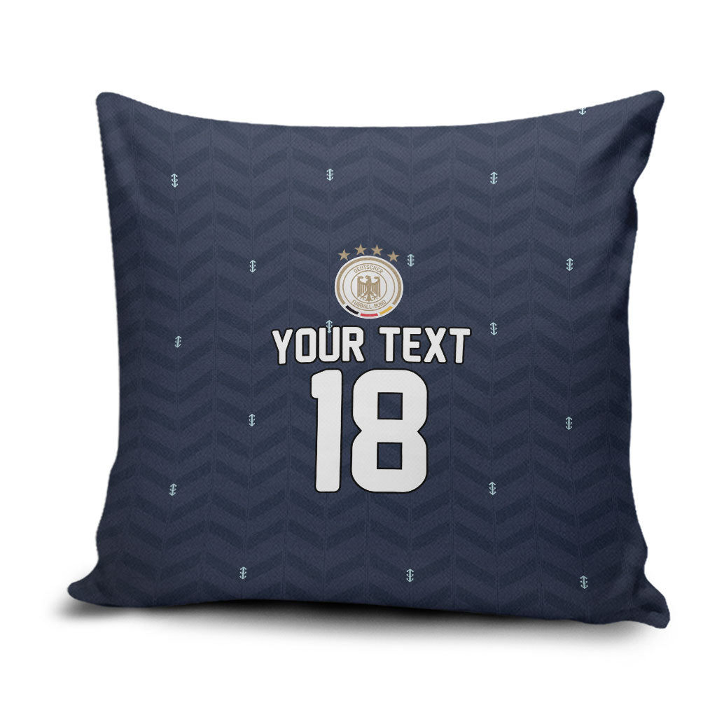 Custom Germany Football 2026 Pillow Cover Midnight Eagle Heritage