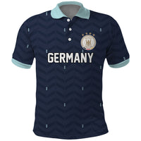 Custom Germany Football 2026 Polo Shirt Midnight Eagle Heritage
