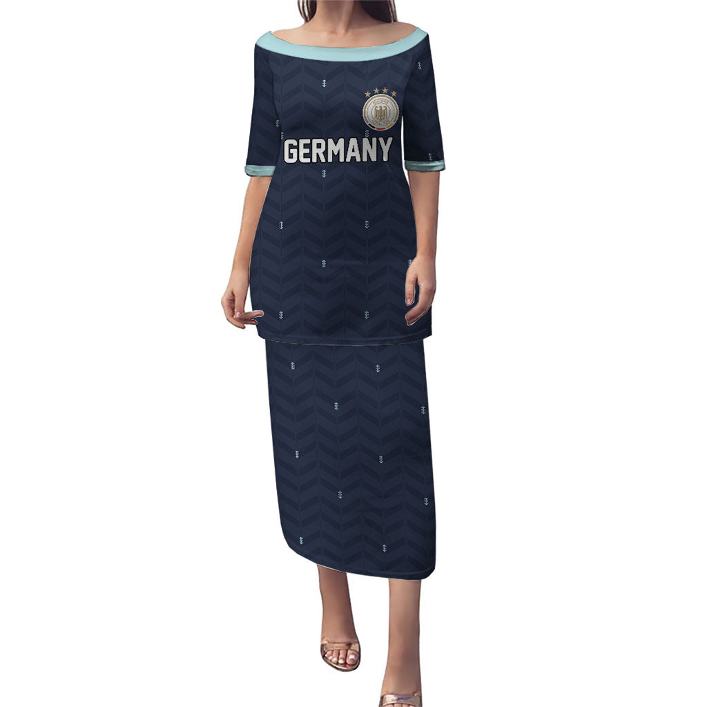 Custom Germany Football 2026 Puletasi Midnight Eagle Heritage
