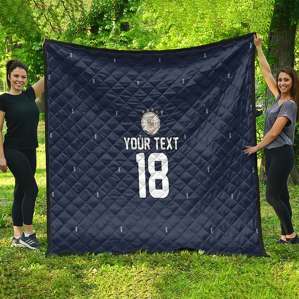 Custom Germany Football 2026 Quilt Midnight Eagle Heritage