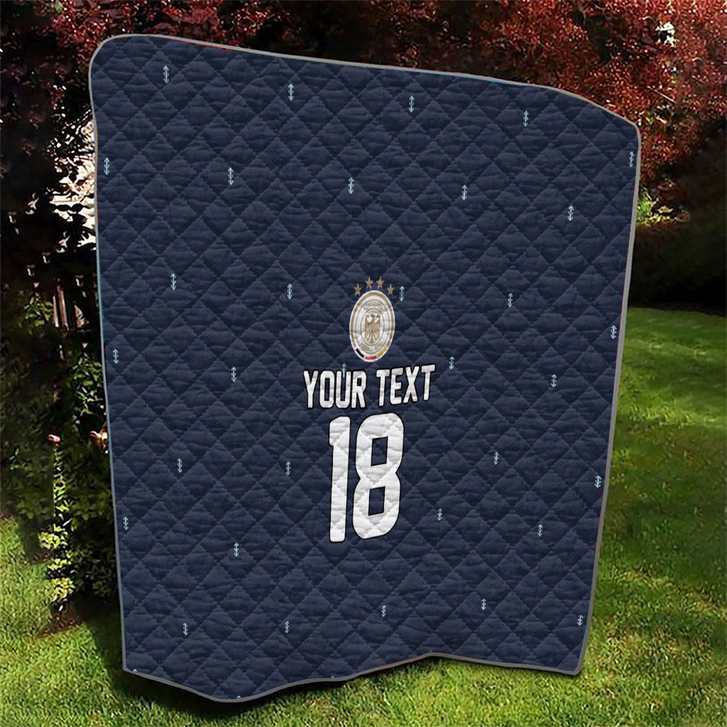 Custom Germany Football 2026 Quilt Midnight Eagle Heritage