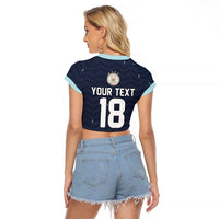 Custom Germany Football 2026 Raglan Cropped T Shirt Midnight Eagle Heritage