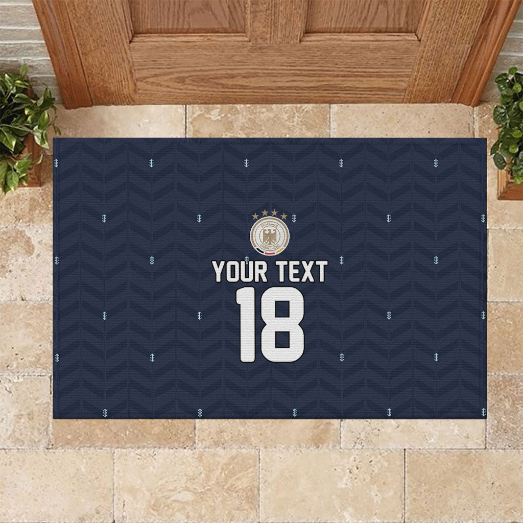 Custom Germany Football 2026 Rubber Doormat Midnight Eagle Heritage