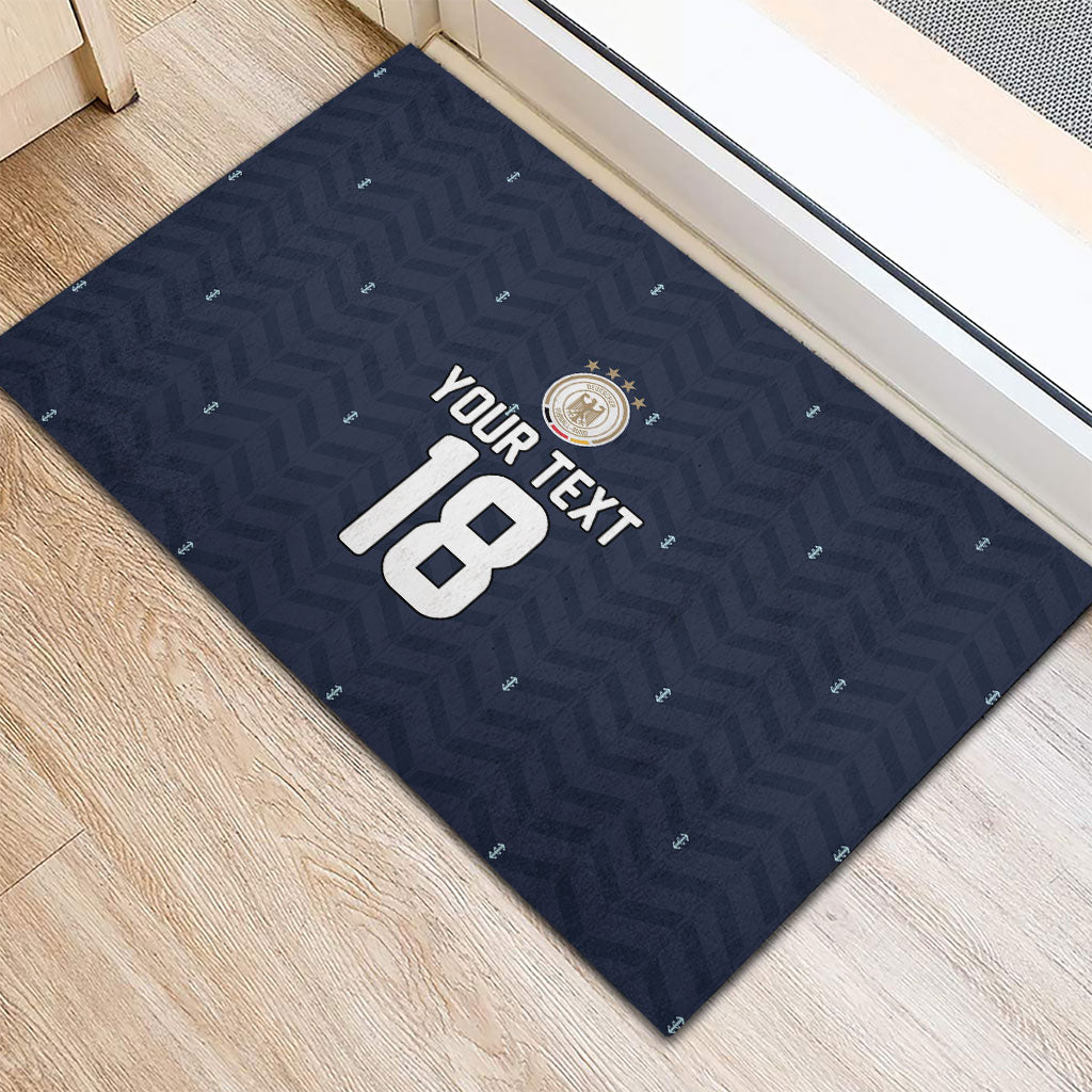 Custom Germany Football 2026 Rubber Doormat Midnight Eagle Heritage