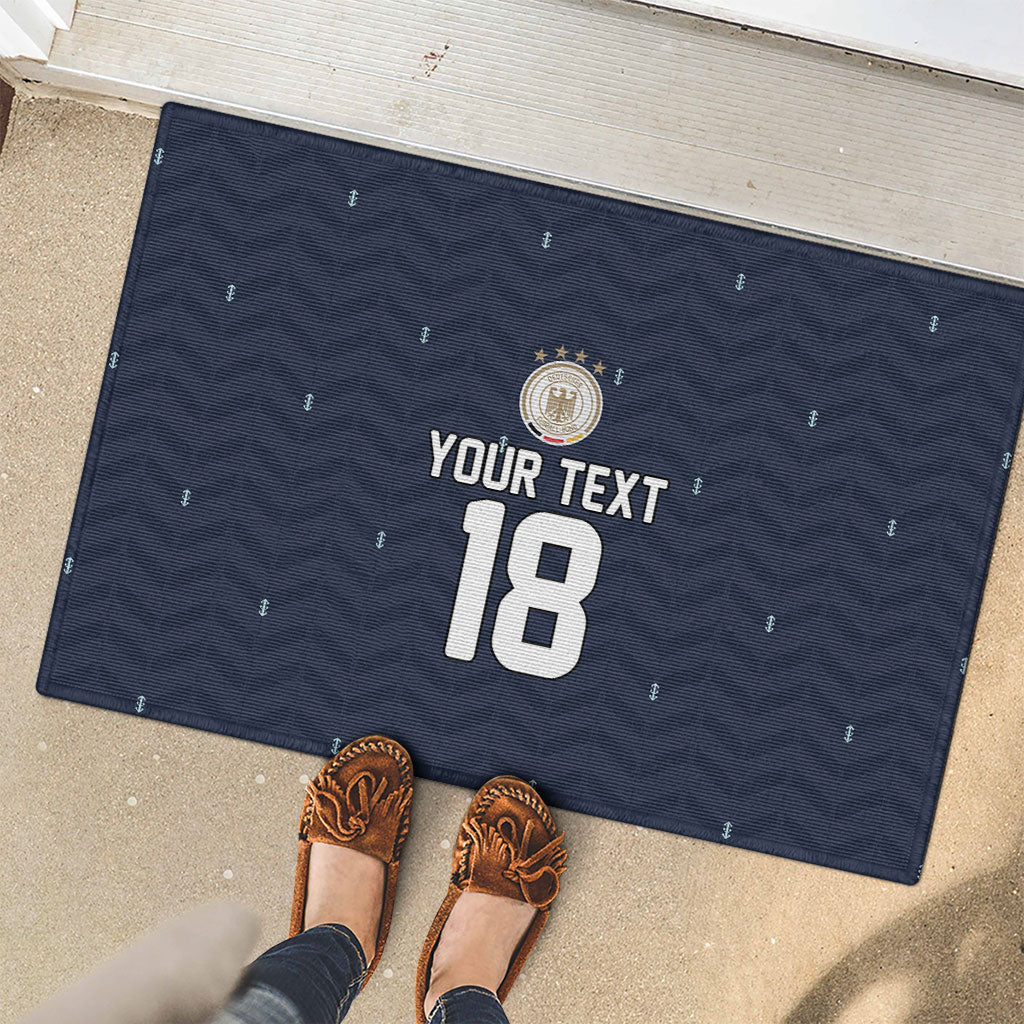 Custom Germany Football 2026 Rubber Doormat Midnight Eagle Heritage