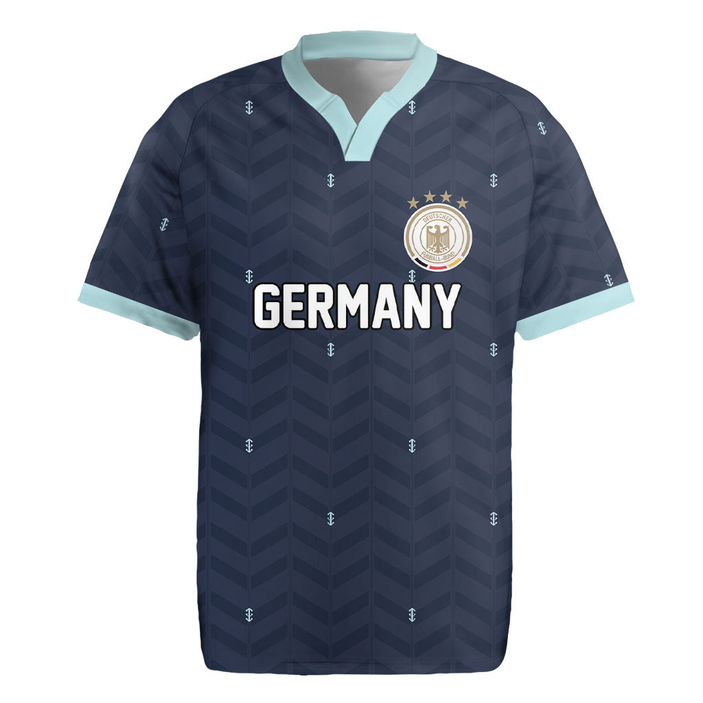 Custom Germany Football 2026 Rugby Jersey Midnight Eagle Heritage