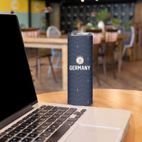 Custom Germany Football 2026 Skinny Tumbler Midnight Eagle Heritage
