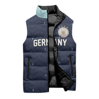 Custom Germany Football 2026 Sleeveless Puffer Jacket Midnight Eagle Heritage