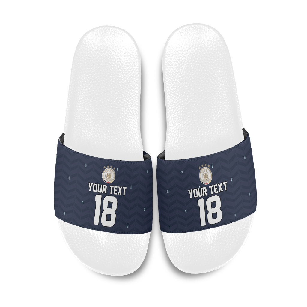 Custom Germany Football 2026 Slide Sandals Midnight Eagle Heritage
