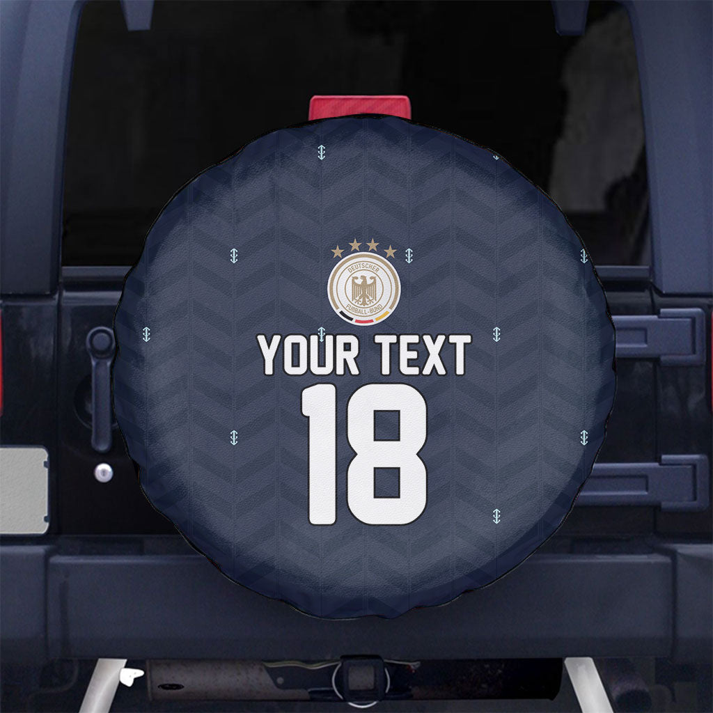 Custom Germany Football 2026 Spare Tire Cover Midnight Eagle Heritage