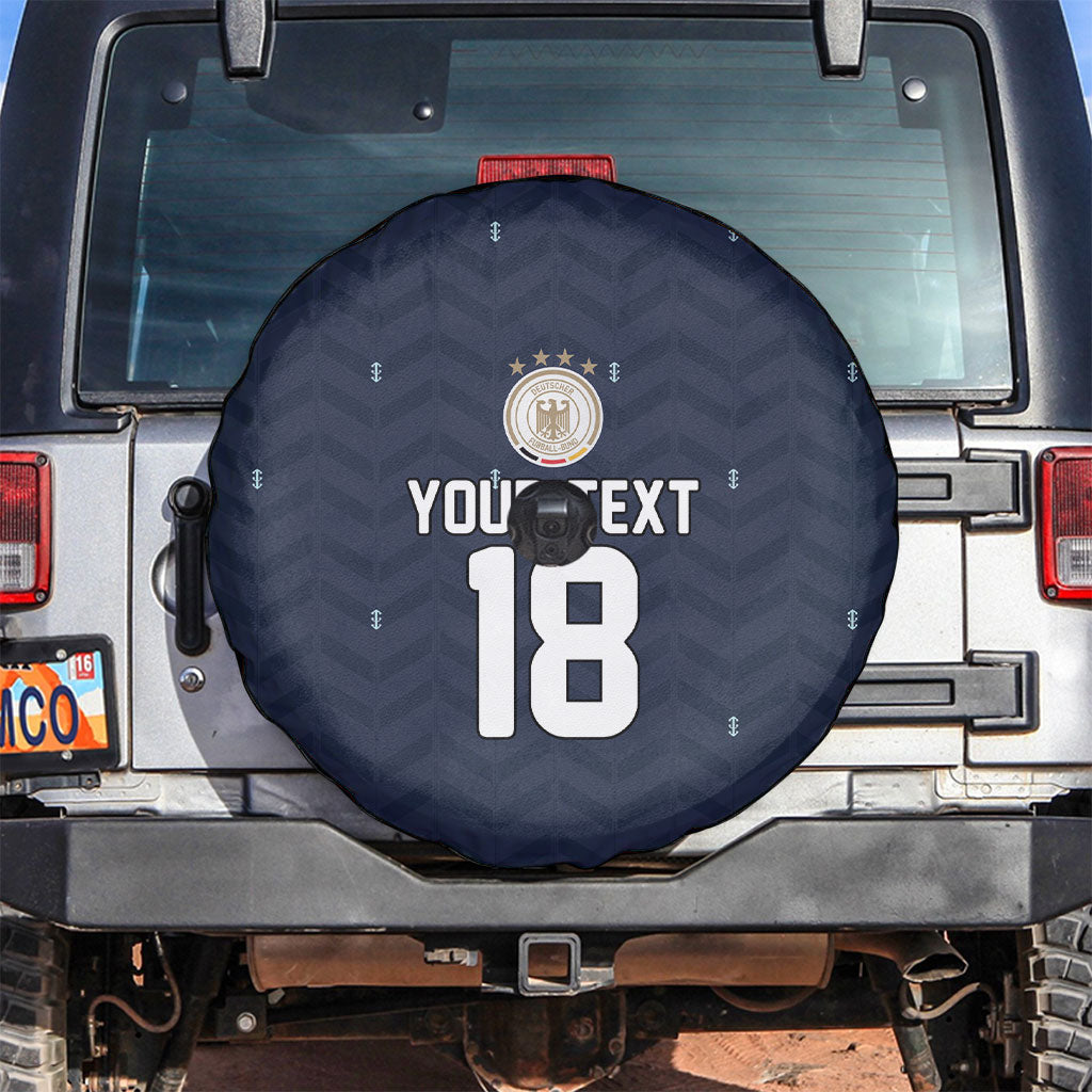 Custom Germany Football 2026 Spare Tire Cover Midnight Eagle Heritage