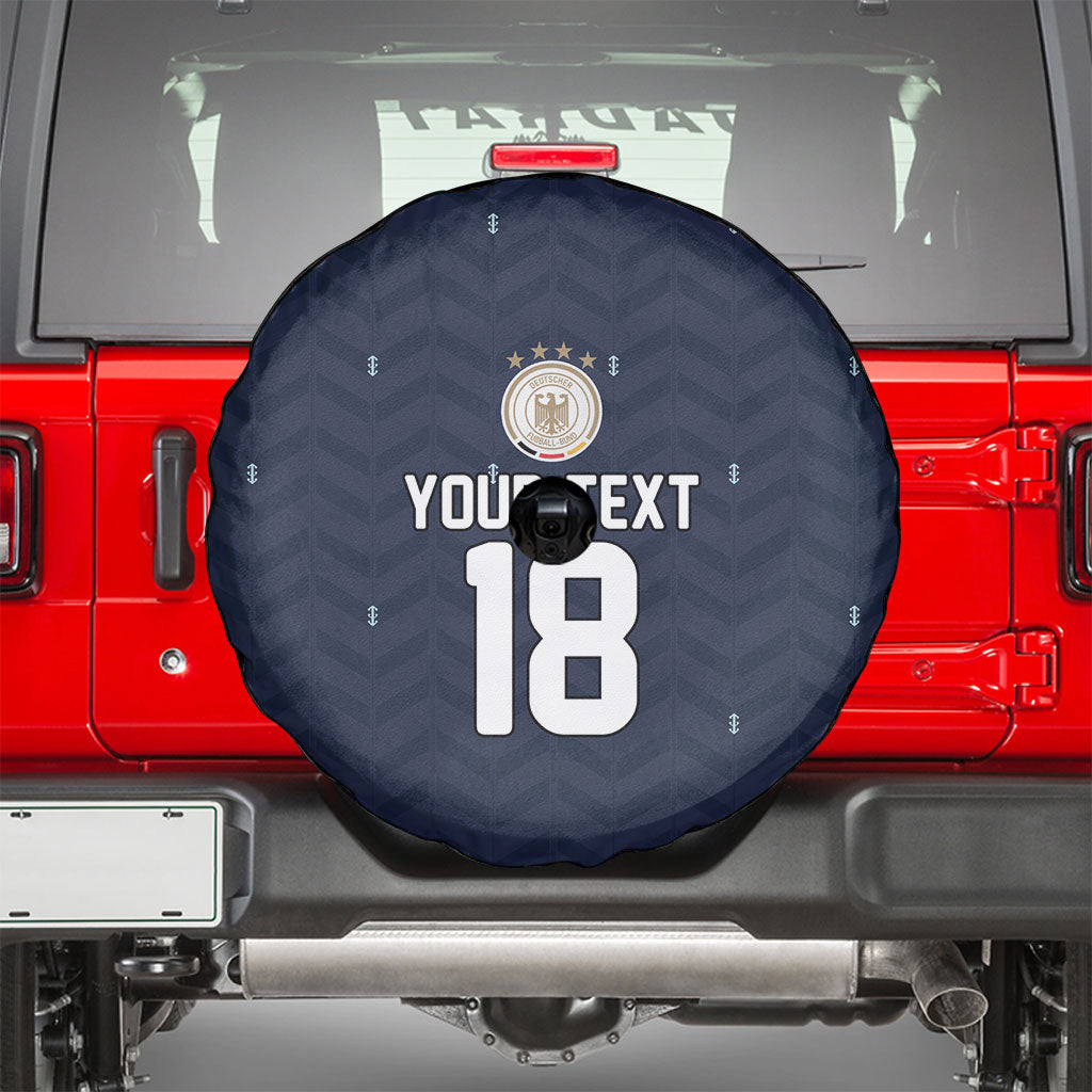 Custom Germany Football 2026 Spare Tire Cover Midnight Eagle Heritage
