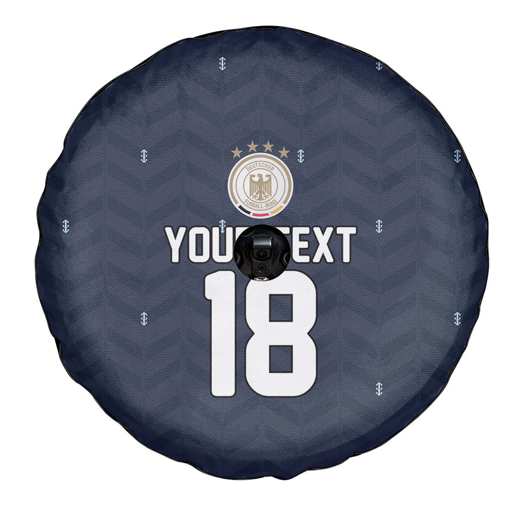 Custom Germany Football 2026 Spare Tire Cover Midnight Eagle Heritage