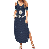 Custom Germany Football 2026 Summer Maxi Dress Midnight Eagle Heritage