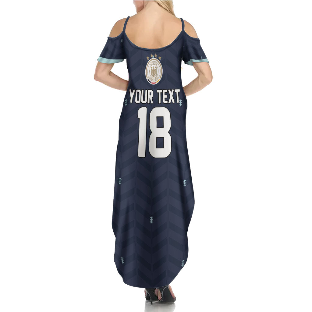 Custom Germany Football 2026 Summer Maxi Dress Midnight Eagle Heritage