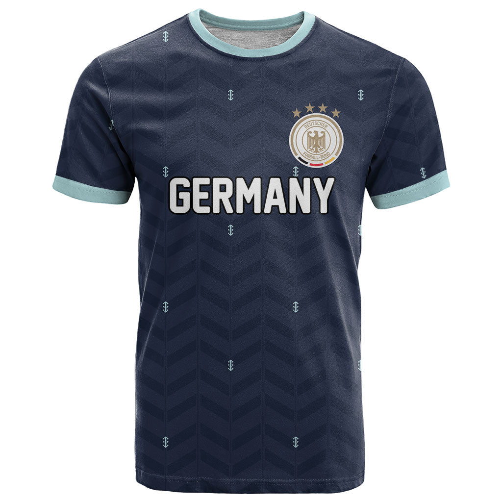 Custom Germany Football 2026 T Shirt Midnight Eagle Heritage