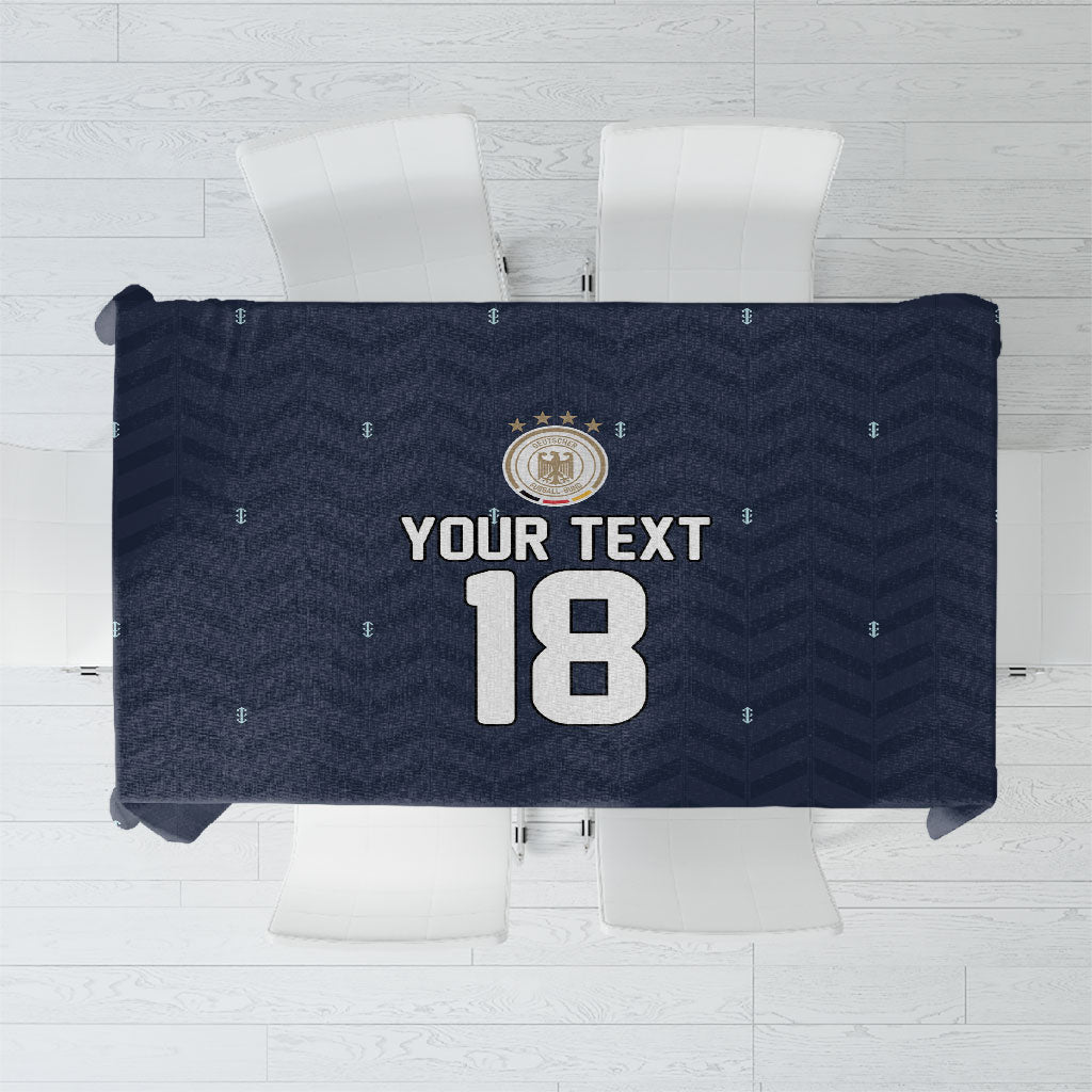 Custom Germany Football 2026 Tablecloth Midnight Eagle Heritage