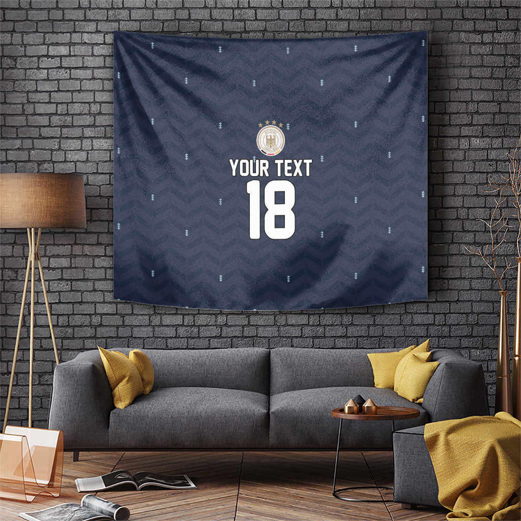Custom Germany Football 2026 Tapestry Midnight Eagle Heritage