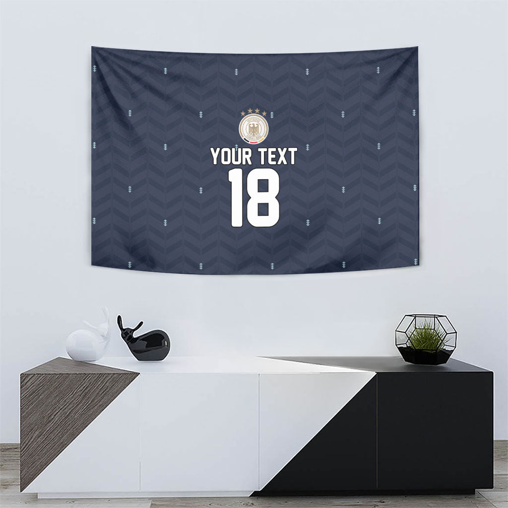 Custom Germany Football 2026 Tapestry Midnight Eagle Heritage