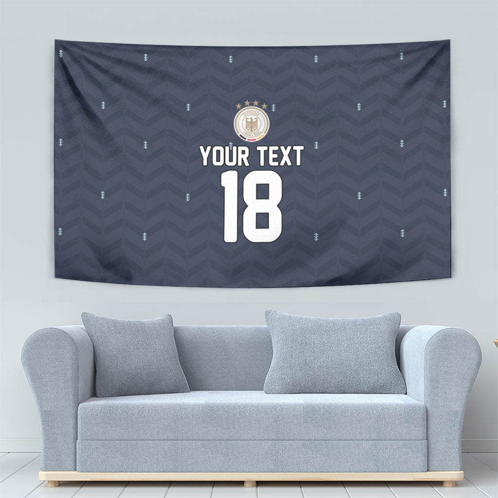 Custom Germany Football 2026 Tapestry Midnight Eagle Heritage