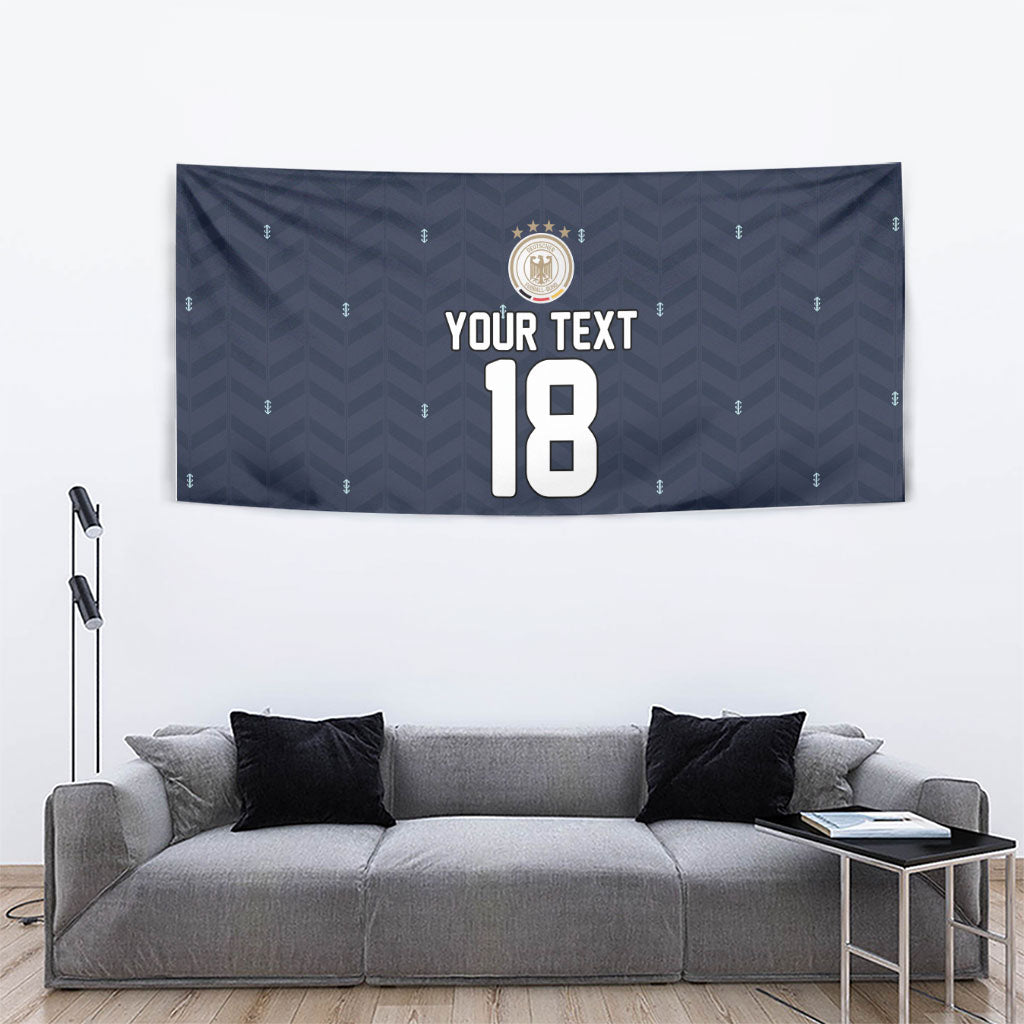 Custom Germany Football 2026 Tapestry Midnight Eagle Heritage